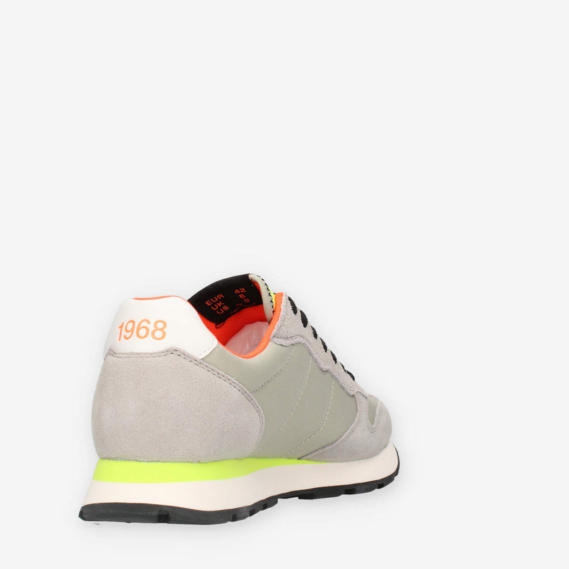 Sun68 Tom Fluo Sneakers grigio chiaro da uomo