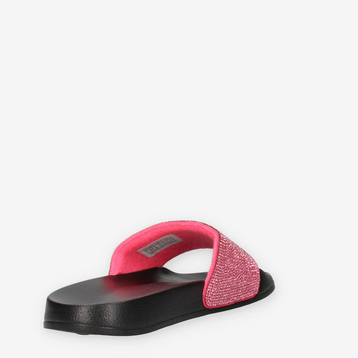 Sun 68 X35205-1162NERO/FUXIA FLUO SLIPPERS LOGO STRASS