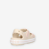 Crocs CR.209423-0LH Sandali beige e rosa da bimba