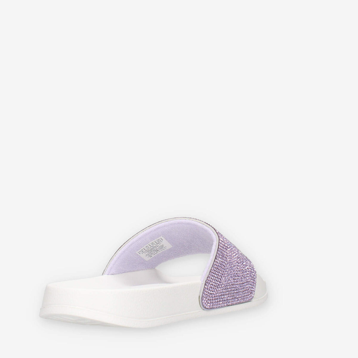 Sun 68 X36411T0124BIANCO/LILLA GIRL'S SLIPPERS STRASS LOGO (TEEN) Ciabatte bianche e lilla da ragazza