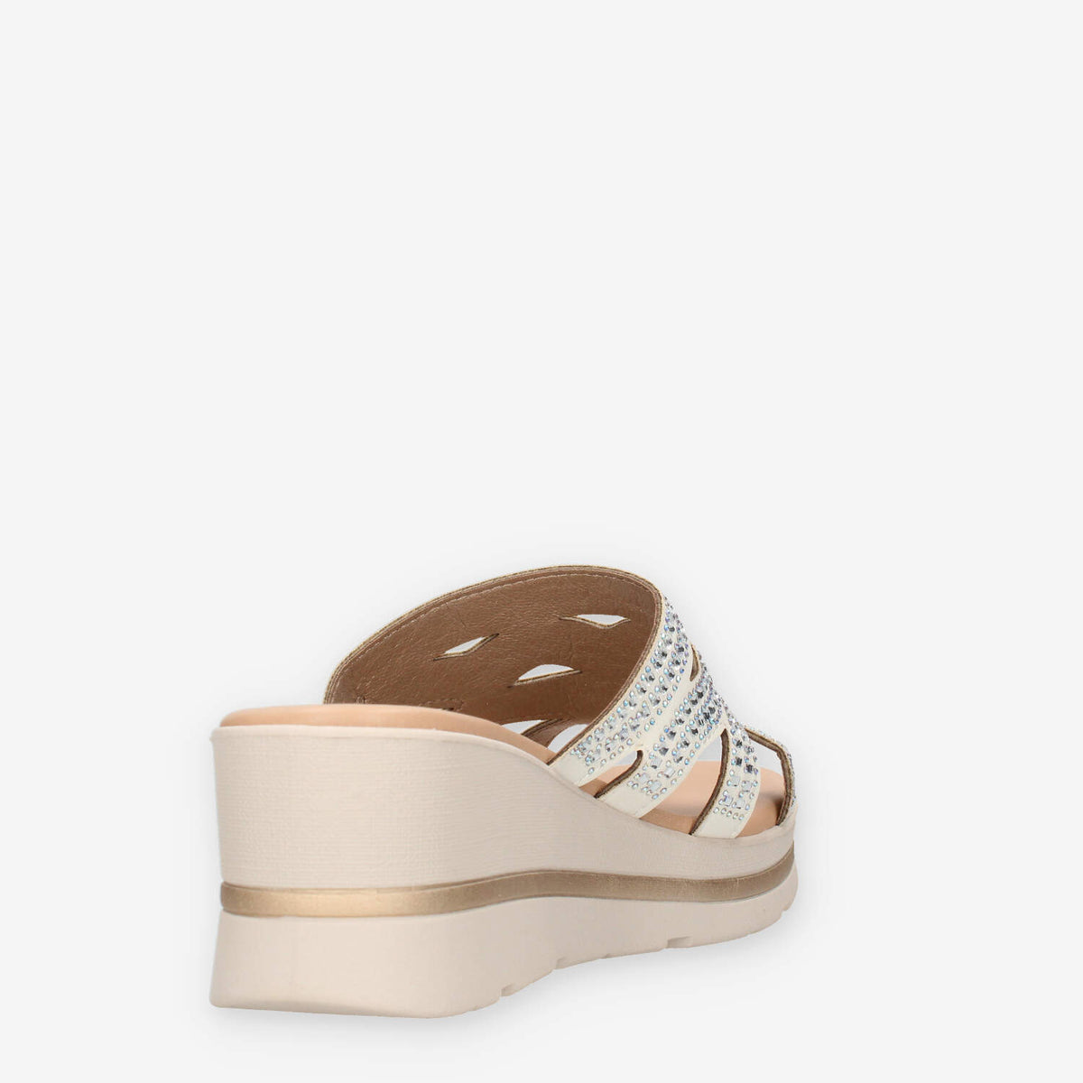 Valleverde 55583-SILVER Sandali scalzati beige da donna