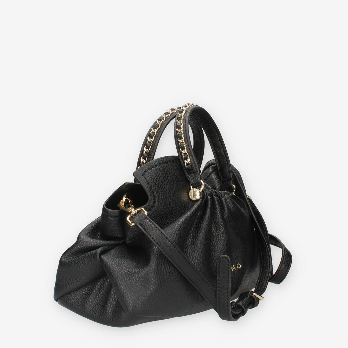 Ermanno Scervino 12401738-BLK Octavia Borsa a mano nera a 3 scomparti