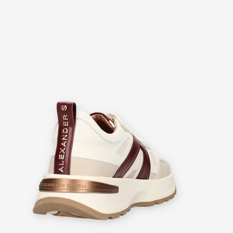 Alexander Smith ASBCLPW-2006-FBX LIVERPOOL WOMAN OFF WHITE BORDEAUX