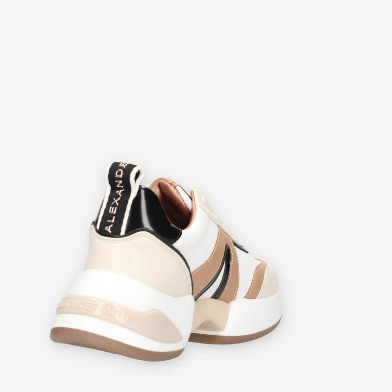 ASBAMBW-1216-WCM Alexander Smith Marble woman Sneakers bianche e camel da donna