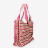 Colors of California HC.HOLLY-PINKN Borsa a spalla rosa in raffia
