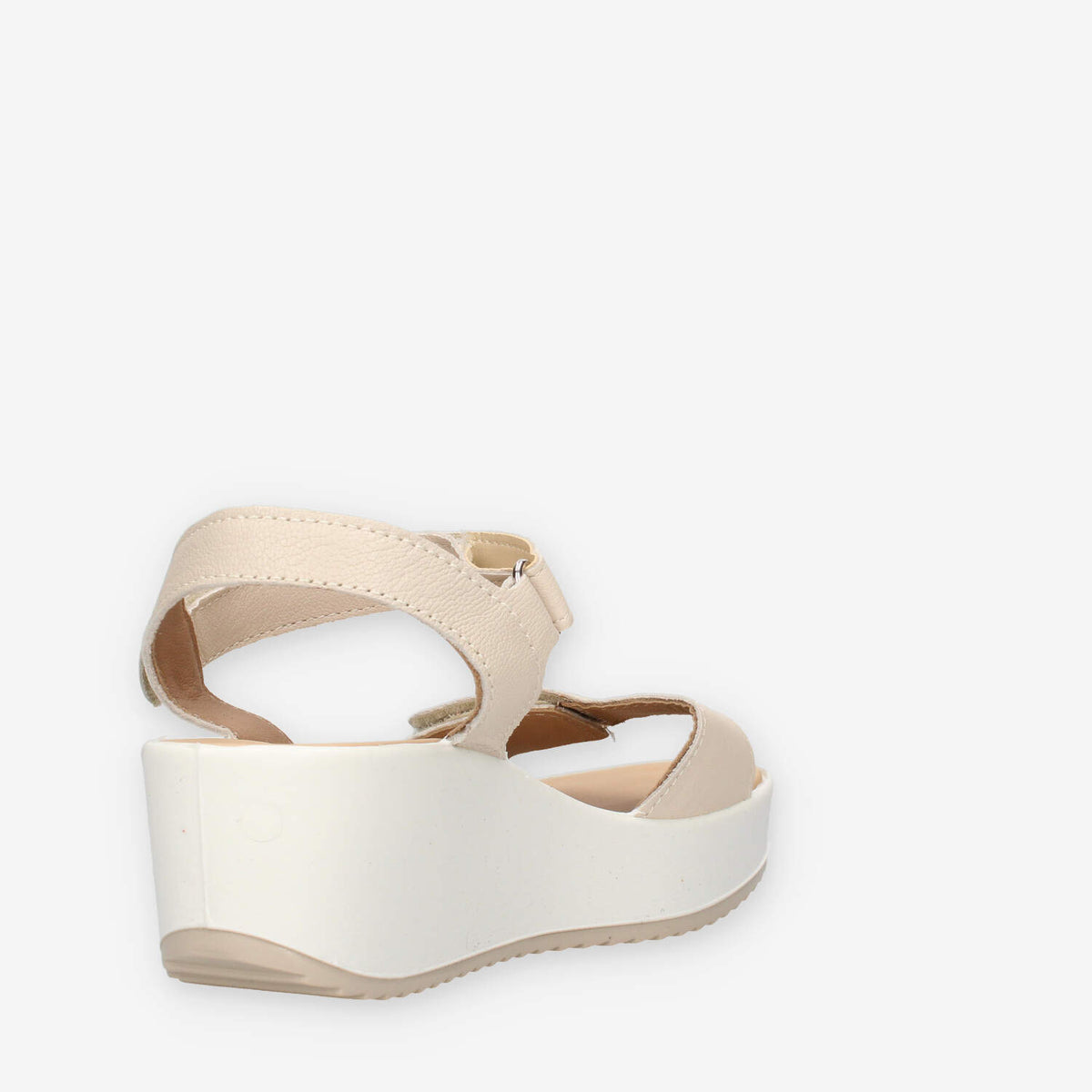 Igi&Co 1161622-PANNA Sandali beige da donna con zeppa