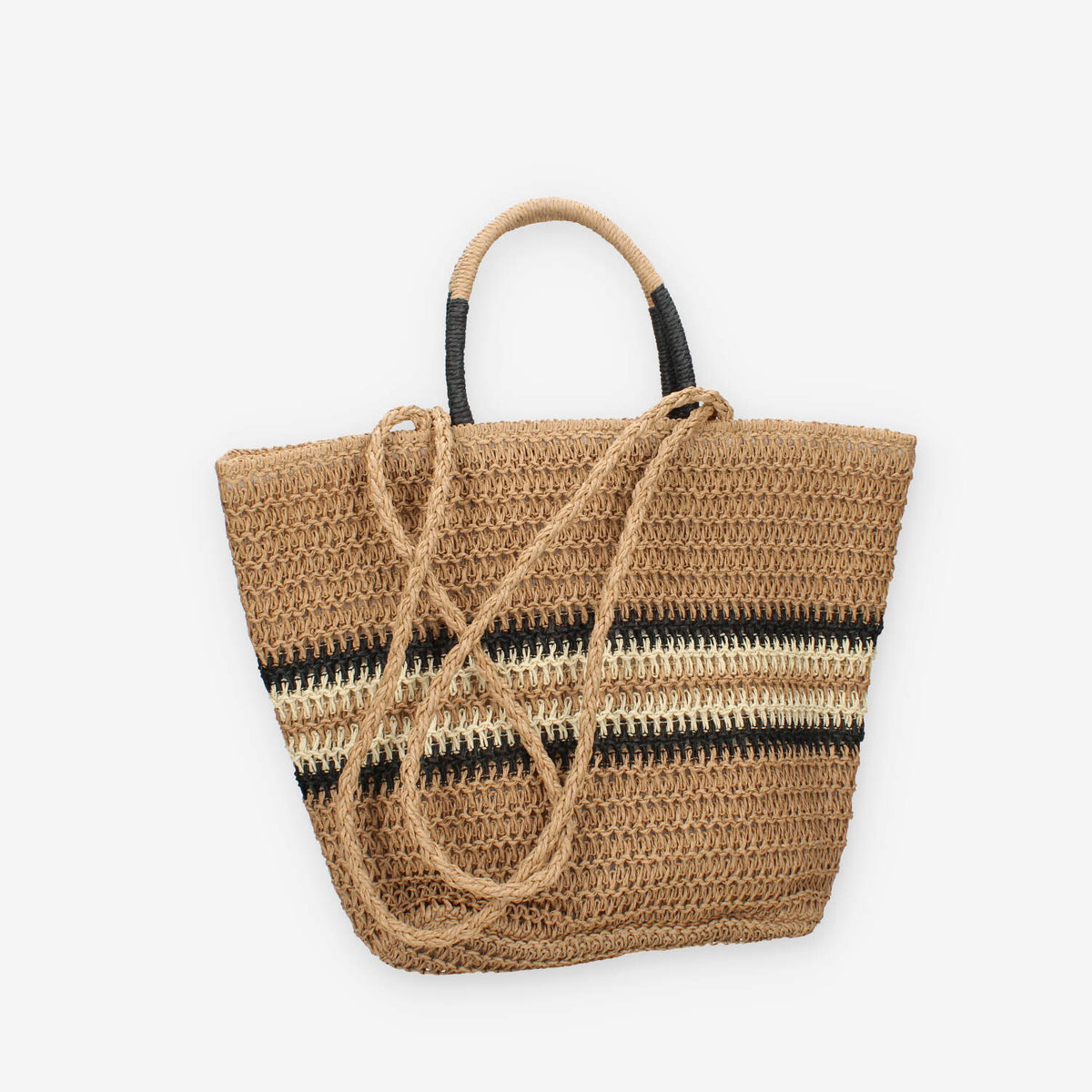 Vivienne D VBB288.BEIGE Borsa a spalla in paglia beige