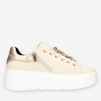 675527DM-BEIGE Donna Serena Sneakers beige da donna