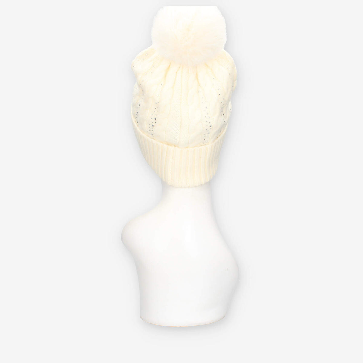Guess AW5385-POL01-WHI KNITTED BEANIE