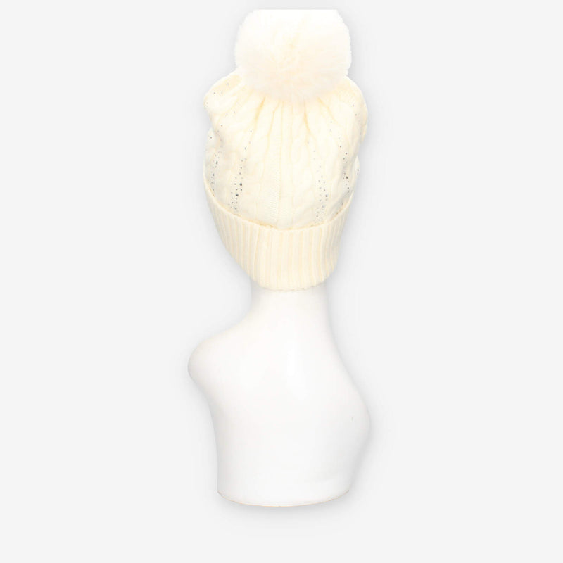 Guess AW5385-POL01-WHI KNITTED BEANIE
