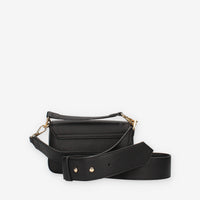 John Richmond RWA24085BO9L-BLACK-GOLD Borsetta a tracolla nera e oro