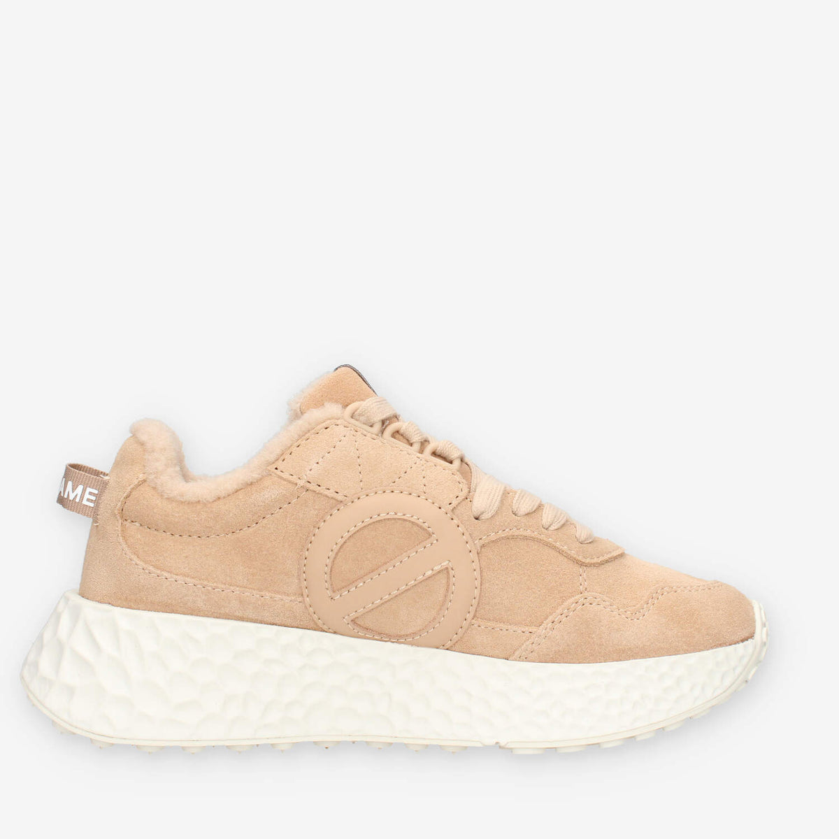 No Name NNVE-SC04-18 Carter Sneakers beige da donna con lana