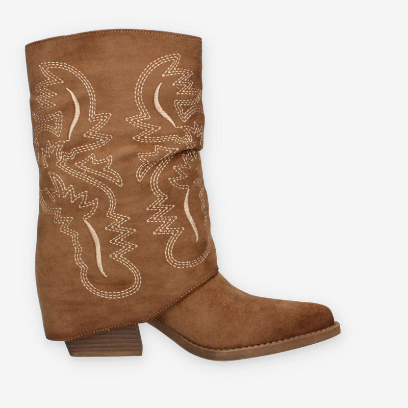 Xti Tentations 144470-CAMEL Stivaletti camel da donna
