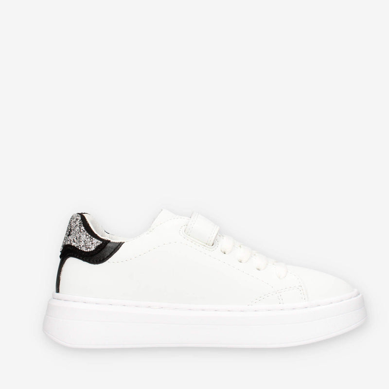 Sun 68 Z45429K-0144BIANCO/ARGENTO GIRL'S GRACE LEATHER (KID)