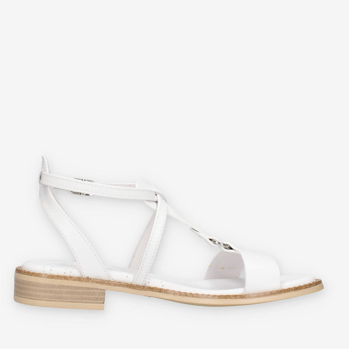 Nero Giardini E615895D-707 Sandali bianchi da donna