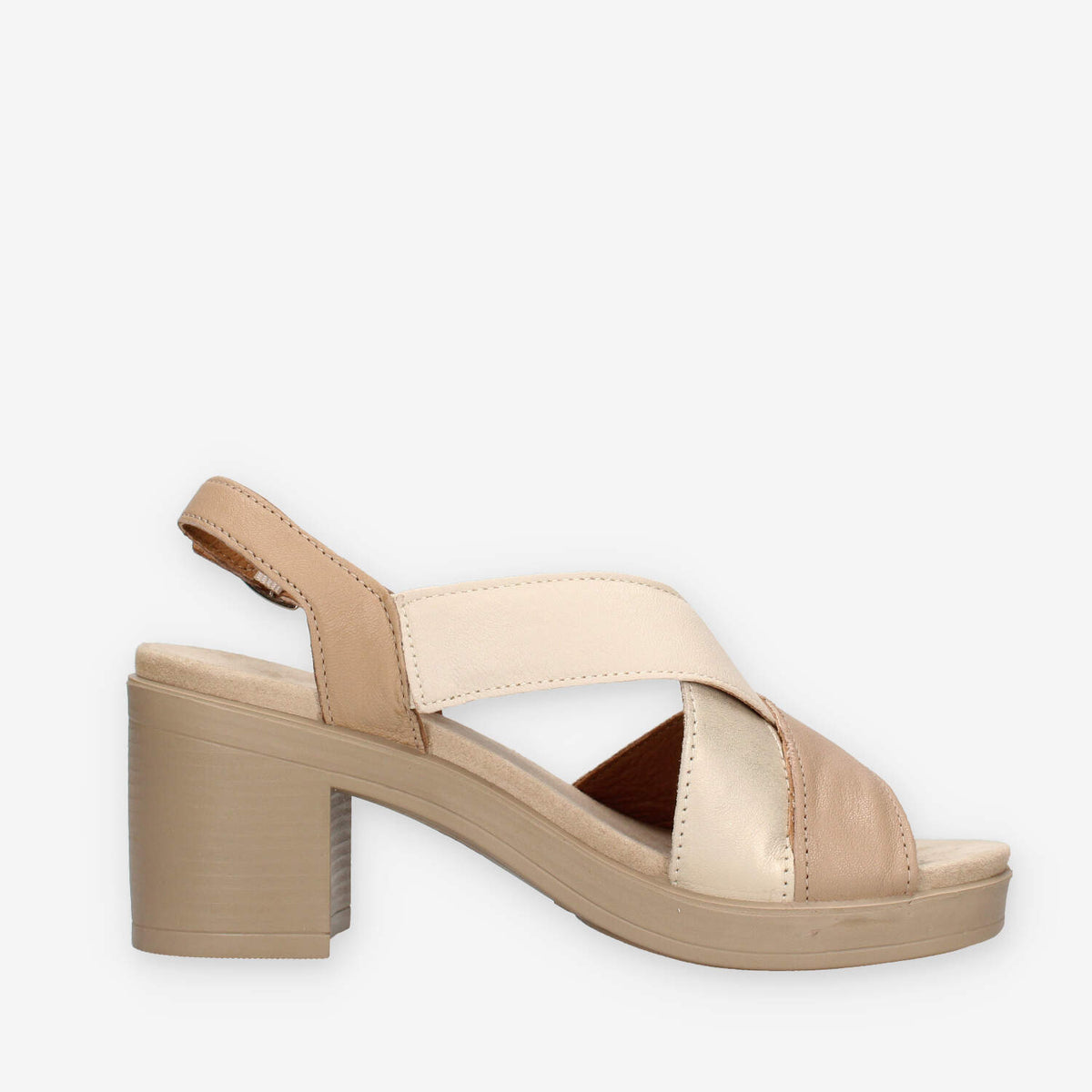 Igi&Co 1171211-CORDA/PANNA Sandali marroni da donna con tacco