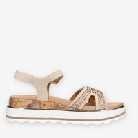 Alviero Martini Prima Classe N2473-1920-A588 Sandali beige e Geo Classic linea teen