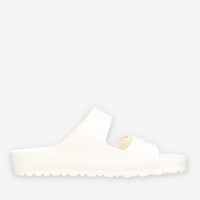 Birkenstock 0129443-WHITE Arizona Eva Sandali scalzati bianchi (calzata stretta)