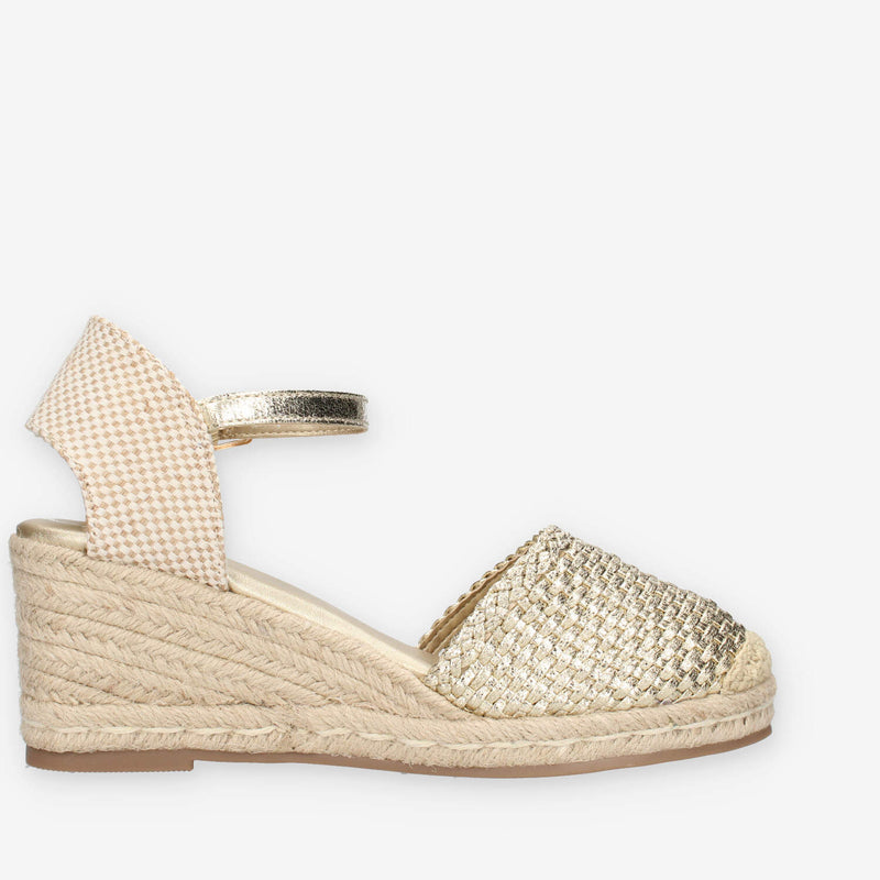 Xti Tentations 143844-GOLD GOLD TEXTILE LADIES SHOES