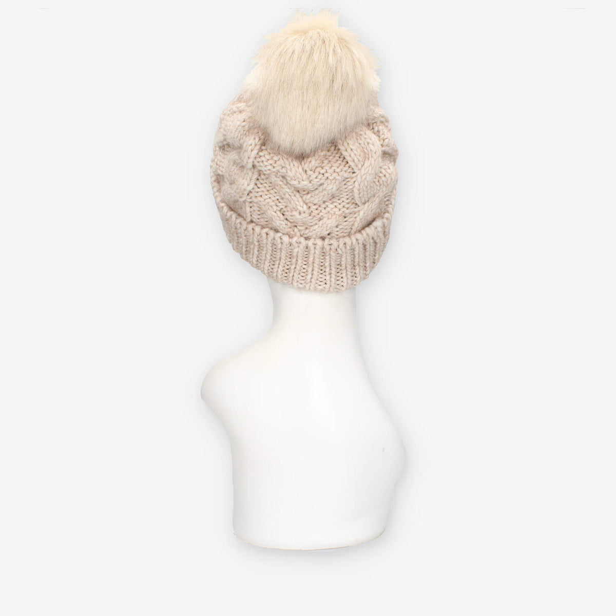 Alviero Martini Prima Classe LMC060-2860-0061 Cappello beige da donna con pon pon