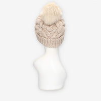 Alviero Martini Prima Classe LMC060-2860-0061 Cappello beige da donna con pon pon