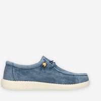 Walk in Pitas WP150-WALLABI-WASHED-25AZUL Slip on azzurre da uomo