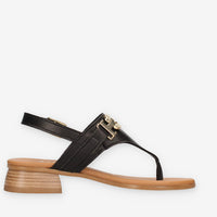 Talea 2082-CRUST-NERO Sandali infradito neri da donna