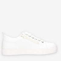 Ferre FB-200-WHITE-SILVER Sneakers bianche da donna