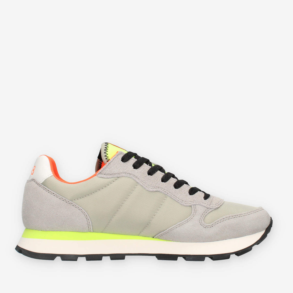 Sun68 Tom Fluo Sneakers grigio chiaro da uomo