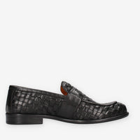 Exton 9971-INTEC-NERO Mocassini neri da uomo