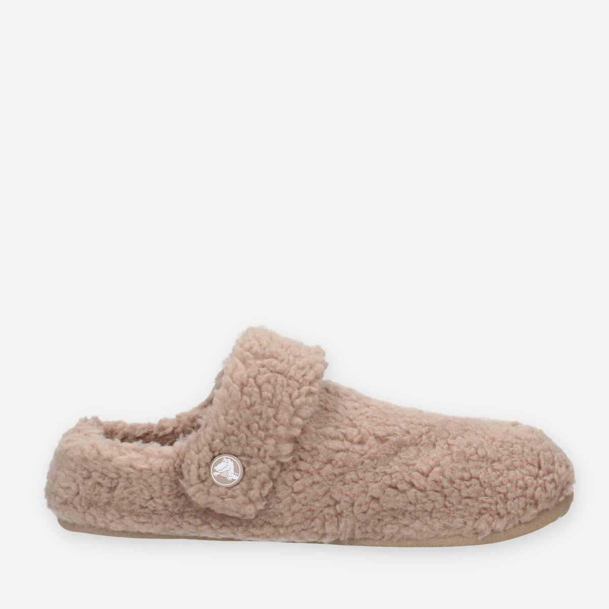 CR.209386-MUSH Crocs Classic Cozzzy Slipper Sabot marroni da donna in ecopelliccia