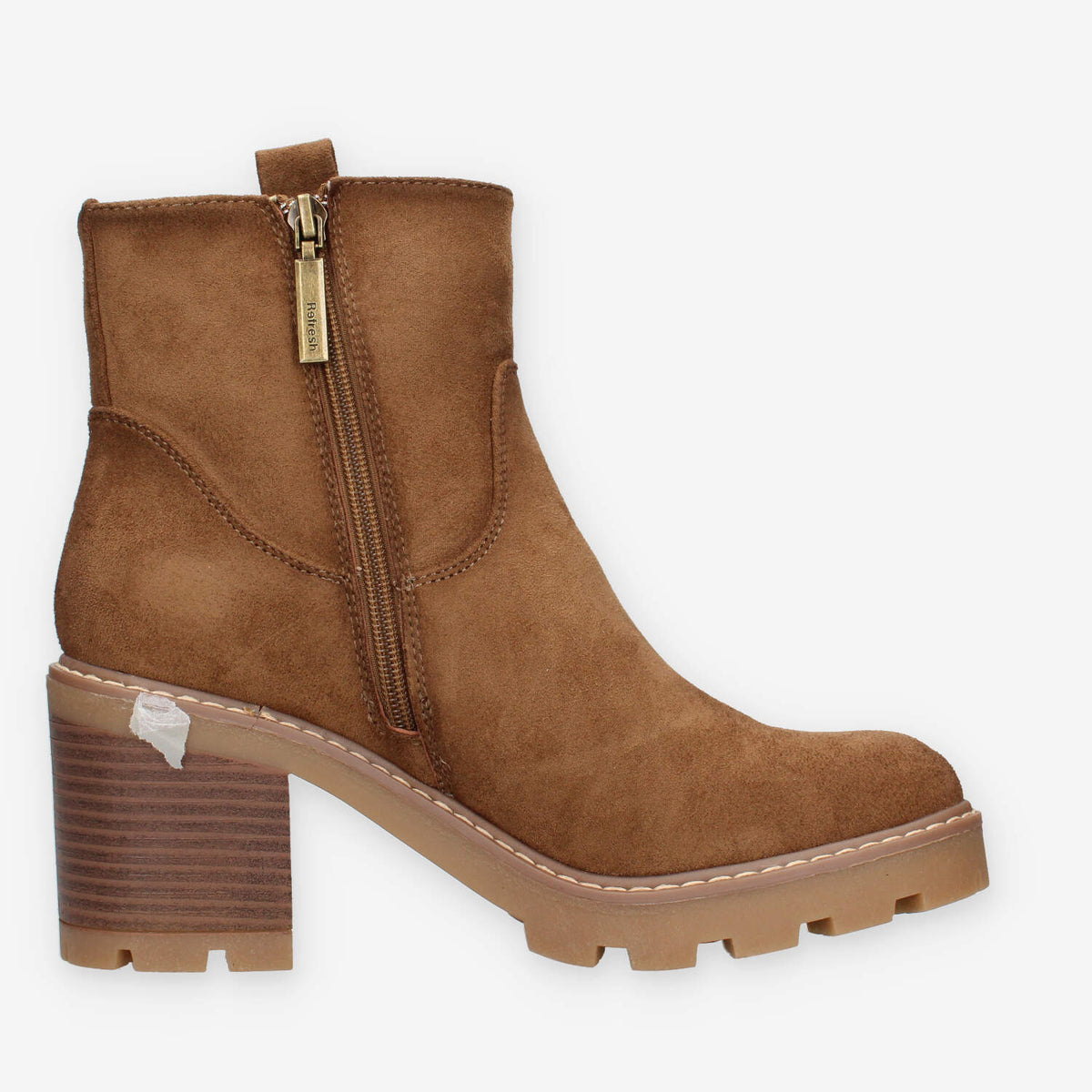 Refresh 173032-TAUPE BOTIN Stivaletti taupe da donna