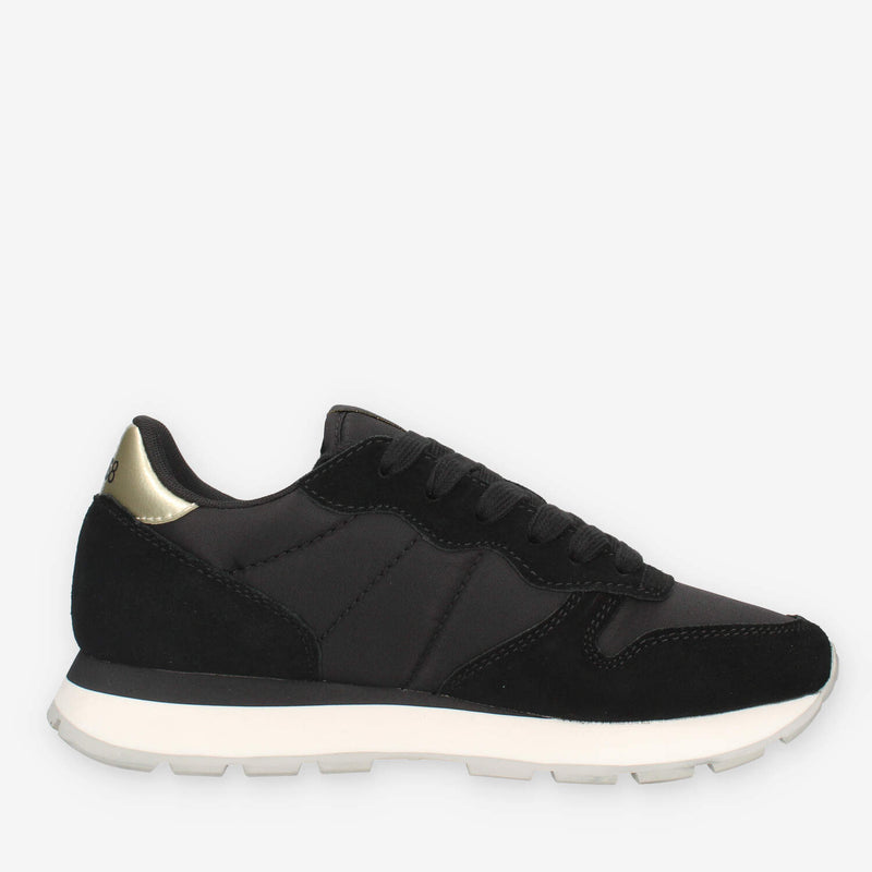 Z44202-4311ORO/NERO Sun 68 Ally Solid Nylon Sneakers nere da donna