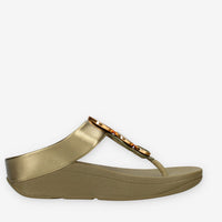 Fit Flop HJ1-C23 Halo Infradito verdi con cristalli applicati