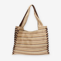 Colors of California HC.HOLLY-NAT Borsa a spalla beige in raffia