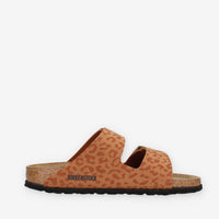 Birkenstock 1031926 Arizona BS Sandali scalzati bassi marroni leopardati (calzata stretta)