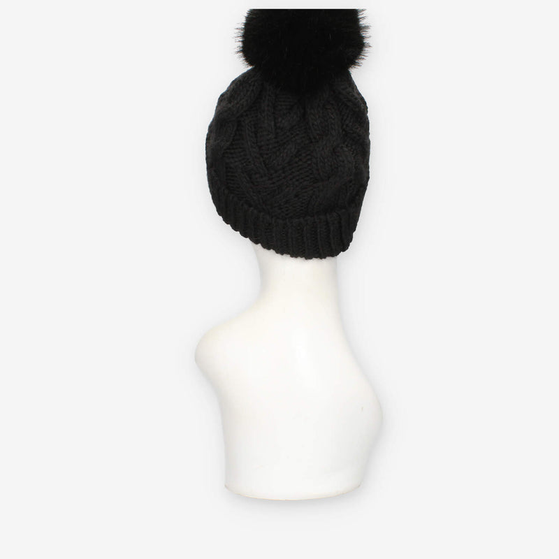 Alviero Martini Prima Classe LMC060-2860-0001 Cappello nero da donna con pon pon