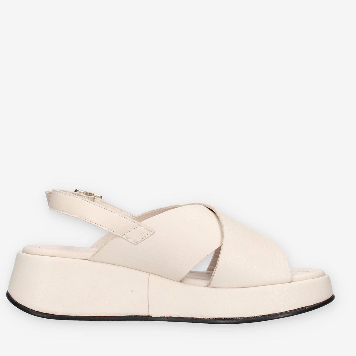 Frau 04M4-BURRO Sandali burro da donna con la zeppa