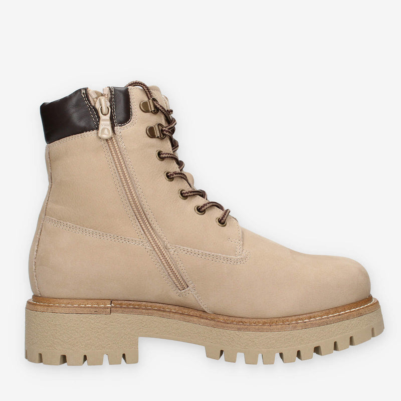 Nero Giardini I514922D-718 Scarponcini taupe da donna con fodera in montone