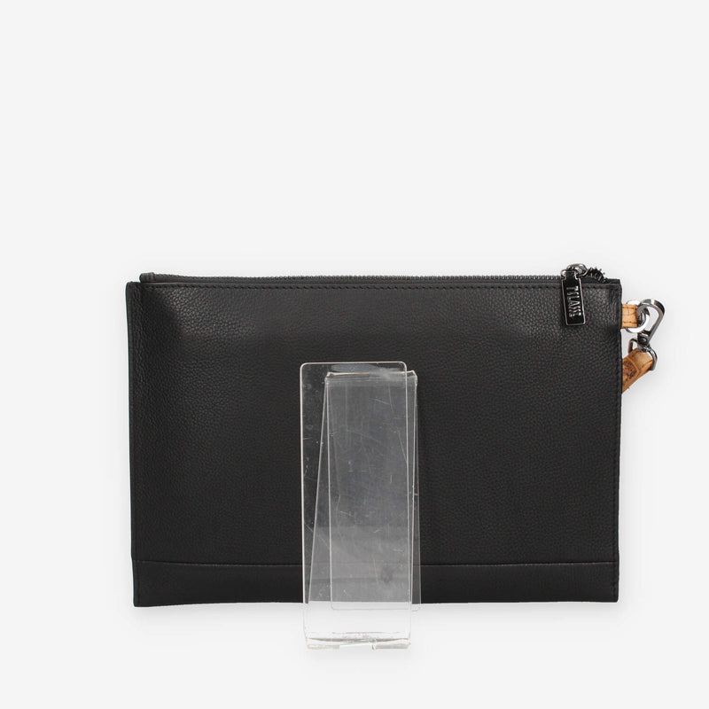 Alviero Martini Prima Classe LPO37-8162-0001 Pochette da uomo nera e Geo Classic