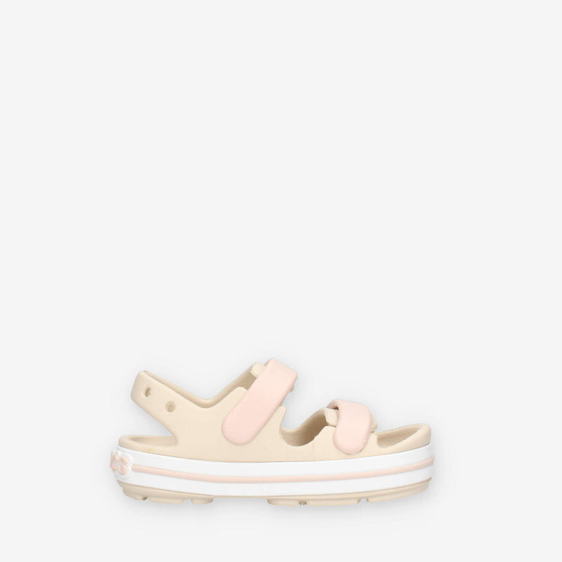 Crocs CR.209424-0LH Crocband cruiser Sandali beige e rosa da bimba