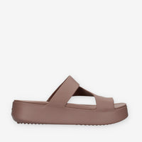 Crocs CR.210834-TRUF Getaway Platform Toe Loop Infradito marroni da donna