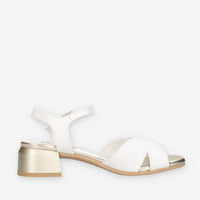 Enval Soft 1275833-BIANCO Sandali bianchi da donna con tacco