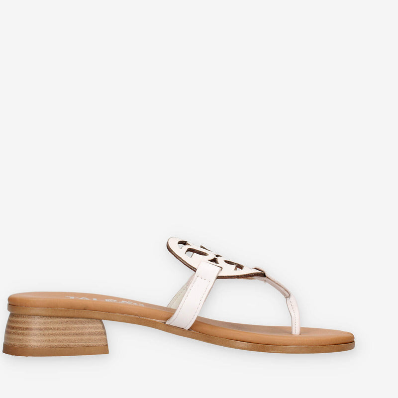 Talea 010-VACC-BIANCO Infradito bianco da donna