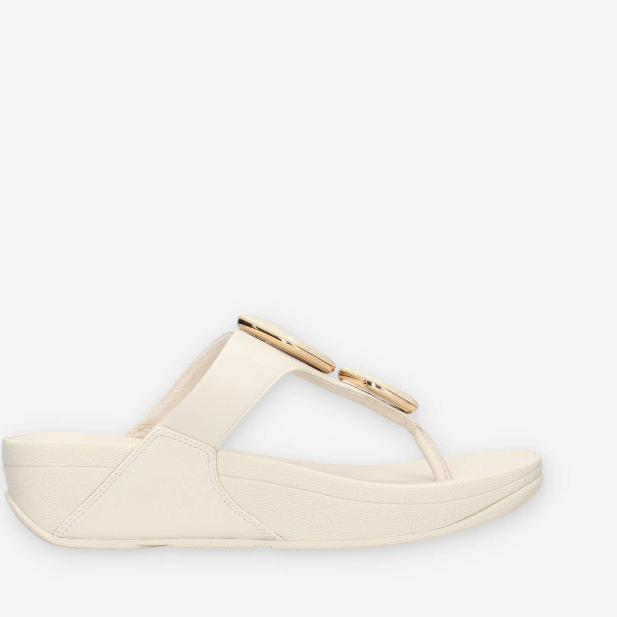 Fit Flop A4T-A99 Lulu Sandali infradito beige in camoscio con pietre effetto marmo