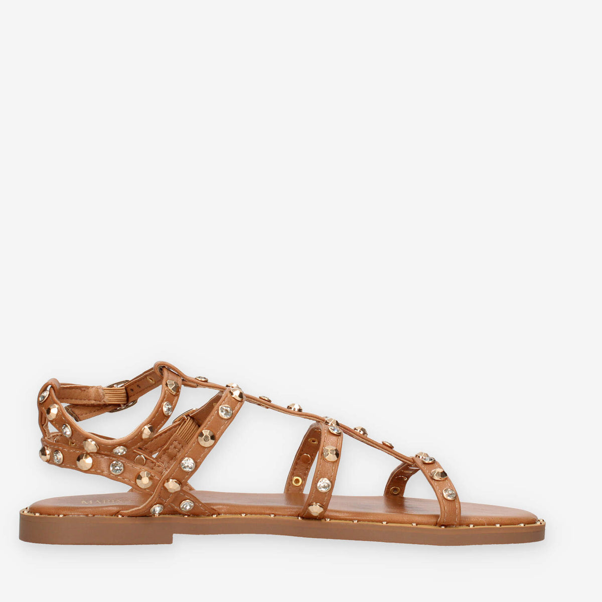 Marina Torres J41201-80-CAMEL Sandali camel con borchie