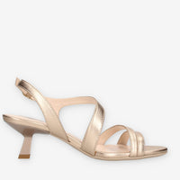 Nero Giardini E513222DE-434 Sandali bronzo da donna con tacco svasato
