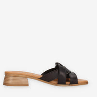 Talea 200-CRUST-NERO Sandali scalzati neri da donna