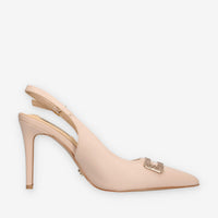 Miabelle MB-707-VIT-NUDE Decolletè nude aperte dietro con strass