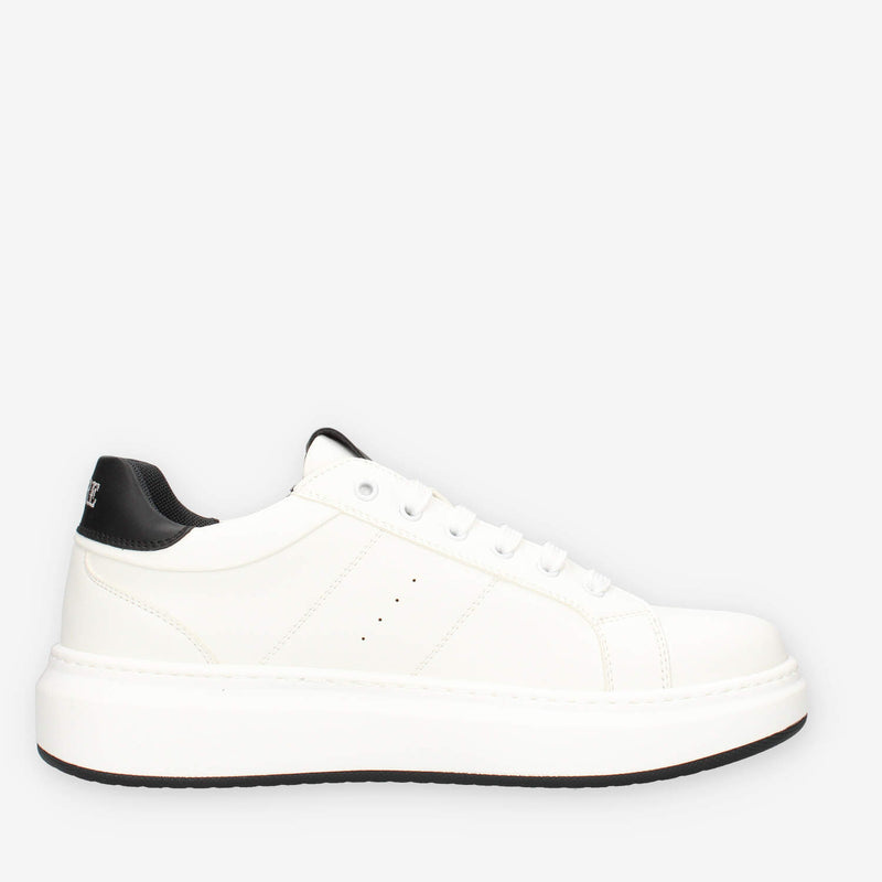Ferre FU-190-WHITE-BLACK Sneakers bianche e nere da uomo